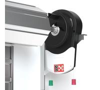 Roller Shutter Door Kit with 2 Remotes and Obstacle Detection, Electric Automatic Garage Door Opener for Garage, Barn, Warehouse and Shopping Center