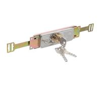 Roller Shutter Door Lock Adjustable Slide Gate Latch for Wooden Fences | Weather Resistant Iron and Steel Construction, Smooth Locking Mechanism, Silver Finish, for Garages, Warehouses