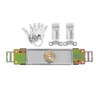 Roller Shutter Door Lock with Keys Anti Garage Warehouse Hardware | Copper Lock Cylinder, Polished Metal Construction, Replacement Compatible, for Workshop Entrances and Metal Random Style