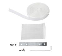 Roller Shutter Strap Repair Kit with 16.4Ft Webbing Belt and Rivets | Cloth Strap, Metal Fixing Plates, Seven-Shaped Pins, Restores Light Control for Wooden Blinds, Bedrooms and Home Projects