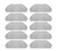 Roller Side Brush HEPA Filter Mop Cloth Compatible With Qihoo 360 S10 X100 MAX 2pro Robotic Vacuum Cleaner Spare Parts Accessories(10 Mop)