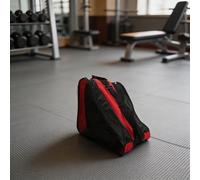 Roller Skate Carrier With Wheels, Large Ice Skate Bag Made Of Oxford Cloth, Adjustable Shoulder Strap Holder, Breathable Water Shoe Tote For Multiple Items(Red)