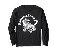 Roller Skate Rolling Into 7 Long Sleeve T-Shirt