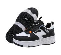 Roller Skate Shoes for Girls&Boys,Children's Wheeled Sports Shoes,Outdoor Parkour Shoe with 4-Wheels,Breathable Upper,for Party,Birthday,Easter,Christmas