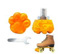 Roller Skate Toe Stops, 2X Toe Stops with Spanner for Skates, Adjustable Brake Block Stoppers, Roller Skate Accessories for Double-Row Roller Skating
