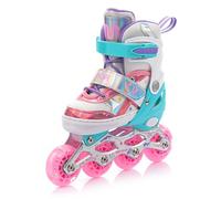 Roller Skates Children Kids Inliners Roller Blades Skates Carbon Children's Inline Skates Adjustable Shoe Led Wheels