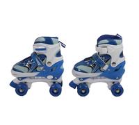 Roller Skates for Kids Boys Girls, Four Wheel Quad Skates with PVC Mesh Upper, Comfortable Beginner Roller Skates for Indoor and Outdoor Use (Blue)