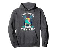 Roller Skates for skating - They See me Rollin' They Hatin' Pullover Hoodie