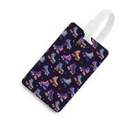 Roller Skates Funny Luggage Tag Identifiers Travel Bag Tags with Name ID Label for Suitcase Backpack