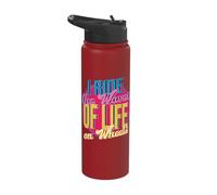 Roller Skates Party I Ride The Waves of Life Roller Skates Stainless Steel Insulated Water Bottle
