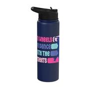 Roller Skates Party On Wheels We Dance Roller Skates Stainless Steel Insulated Water Bottle
