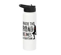 Roller Skates Party Road Becomes Rhythm Roller Skates Stainless Steel Insulated Water Bottle