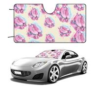 Roller Skates Shoes Watercolor Foldable Car Windscreen for Front Window