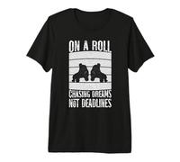 Roller Skates Skate On A Roll Chasing Dreams Roller Skates Premium T-Shirt