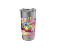 Roller Skating 7th Birthday Girl Rollin Into 7 Awesome 2017 Stainless Steel Insulated Tumbler