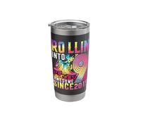 Roller Skating 9th Birthday Girl Rollin Into 9 Awesome 2015 Stainless Steel Insulated Tumbler