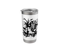 Roller Skating Cartoon Look Stainless Steel Insulated Tumbler