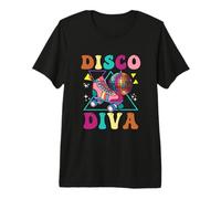 Roller Skating Disco Diva Skate Girl 70s Skater Groovy Premium T-Shirt