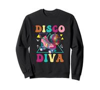 Roller Skating Disco Diva Skate Girl 70s Skater Groovy Sweatshirt
