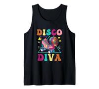 Roller Skating Disco Diva Skate Girl 70s Skater Groovy Tank Top