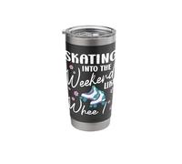 Roller Skating Into The Weekend Roller Skates Stainless Steel Insulated Tumbler