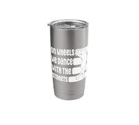Roller Skating on Wheels We Dance Roller Skates Stainless Steel Insulated Tumbler