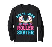 Roller Skating - See Ya Later Roller Skater Long Sleeve T-Shirt