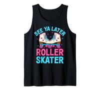 Roller Skating - See Ya Later Roller Skater Tank Top