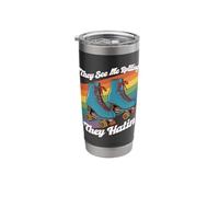 Roller Skating They See Me Rolling They Hatin Roller Skater Stainless Steel Insulated Tumbler