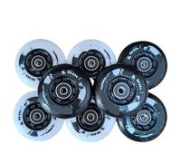 Roller Skating Wheels Inline Skate Wheel Skate Wheel Black White PU 85A 72mm 76mm 80mm(72 and 76mm)
