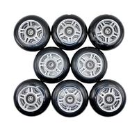 Roller Skating Wheels Inline Skate Wheel Skate Wheel Black White PU 85A 72mm 76mm 80mm(Black1 80mm)