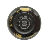 Roller Skating Wheels Inline Skate Wheel Skate Wheel Black White PU 85A 72mm 76mm 80mm(Black3 76mm)