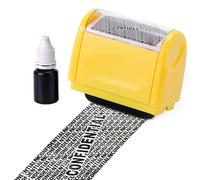 Roller Stamp for Identity or Secret Information Theft Protection, Confidential Anti Theft 3.8 cm/1.5 in Stamp Roller, Ink can be Added.