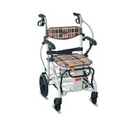 Roller Walker for The Elderly - Shopping Cart Aluminum Folding Walker, Height Adjustable Mobility Walking Aid Interesting