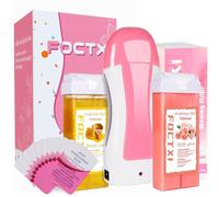 Roller Waxing Kit for Women, Roll on Wax Warmer Kit for Hair Removal, For Multiple Areas of the Body, Sensitive Skin Wax Roller Kit for Women Hair Removal