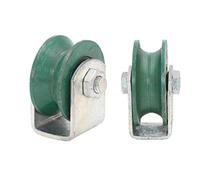 roller wheels, 2pc Cast Iron Directional Sheave,Track Wheel,Double Bearing,for Round Tube, Industrial Machines,Sliding Door,Rolling,Wire Rope Rails(118mm)(95mm)