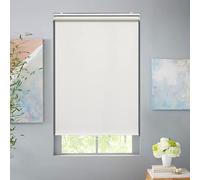 Roller Window Shades Blackout Blinds for Windows Cordless Bedroom Shade Room Darkening Shades Door Blinds with Thermal Insulated Easy to Install for Home，Office，Bathroom W20xL72 Ivory White