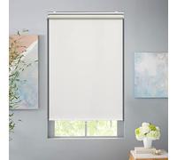 Roller Window Shades Blackout Blinds for Windows Cordless Bedroom Shade Room Darkening Shades Door Blinds with Thermal Insulated Easy to Install for Home，Office，Bathroom W21xL72 Ivory White