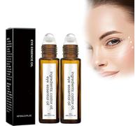 Rollerball Castor Oil, Time Eraser Rollerball Castor Oil, Castor Oil And Frankincense Eye Roller Ball Oil, Time Eraser Rollerball For Eyes, Anti-Wrinkle And Reduce Wrinkles, Puffiness (8ML, 2PCS)