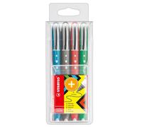 STABILO Rollerball Worker Colorful 4-Piece Case