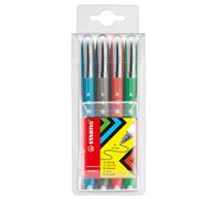 STABILO Rollerball Worker Colorful 4-Piece Case