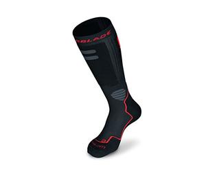 Rollerblade High Performance Men's Socks, Inline Skating, Multi Sport, Black and Red, Medium
