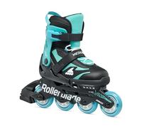 Rollerblade Microblade Children's Unisex Urban Inline Skates, Black/Light Blue, 33-36.5