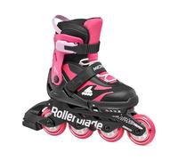Rollerblade Microblade Girls' Inline Skates, Leisure Inline Skates, Black/Pink, 33-36.5