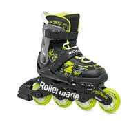 Rollerblade Microblade SL Children's Unisex Inline Skates, Fitness Inline Skates, Black/Lime, 33-36.5