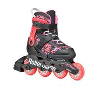Rollerblade Microblade SL Inline Skates for Girls, Leisure Inline Skates, Black/Coral, 36.5-40.5