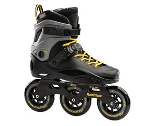 Rollerblade RB 110 Unisex Adult Fitness Inline Skate, Black/Saffron Yellow, Urban Performance Inline Skates