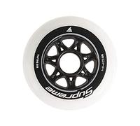 Rollerblade Wheels Supreme 90/85A (8PCS) White, Adults Unisex, One Size