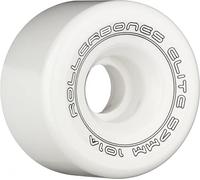 RollerBones Art Elite 101A Competition Roller Skate Wheels (Set of 8), White, 57mm