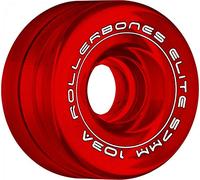 RollerBones Art Elite Competition 103a Roller Skate Wheels - Red - 57mm